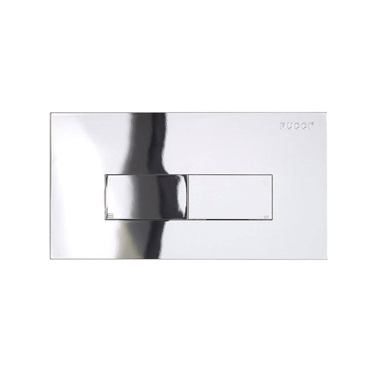 PUCCI KIT AGGIORNAMENTO PLACCA CROMATA DOPPIO PULSANTE ECO 33 CON TELAIO