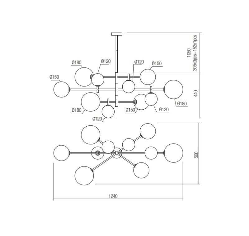 SOSPENSIONE JACO 29,5W 3000K 3417LM 1085CM NERO E ACRILICO SATINATO BIANCO - immagine 2