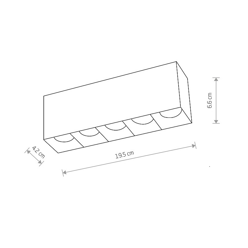 NOWODVORSKI PLAFONE MIDI LED A 5 LUCI 20W 3000K IP20 NERO - immagine 3