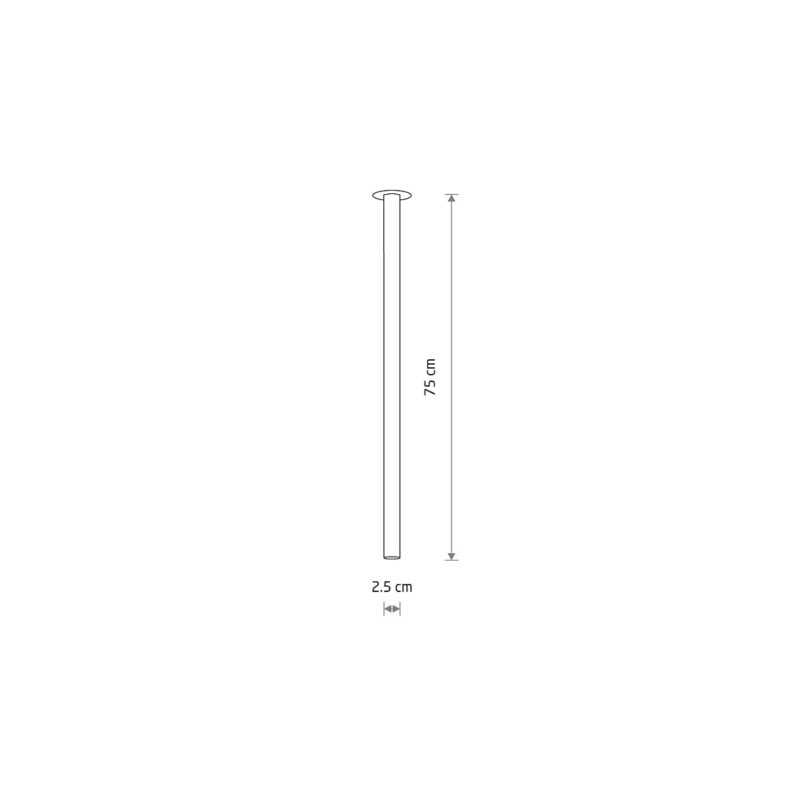 NOWODVORSKI PLAFONE "LASER 750" 1xG9 75cm ORO SATINATO - immagine 2