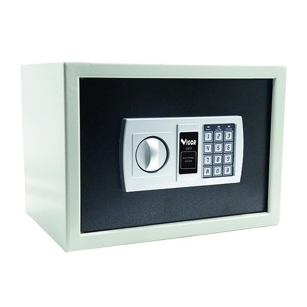 VIGOR CASSAFORTE ELETTRONICA HOTEL SAFE BIG 35x25x25 cm CON TASTIERA DIGTALE