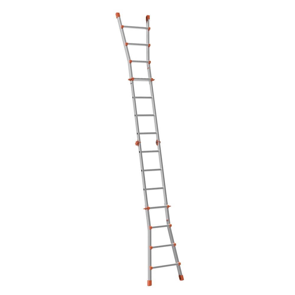 MARCHETTI SCALA TELESCOPICA IN ALLUMINIO 16 GRADINI 4,10 m PROFESSIONALE PORTATA 150 kg - immagine 3
