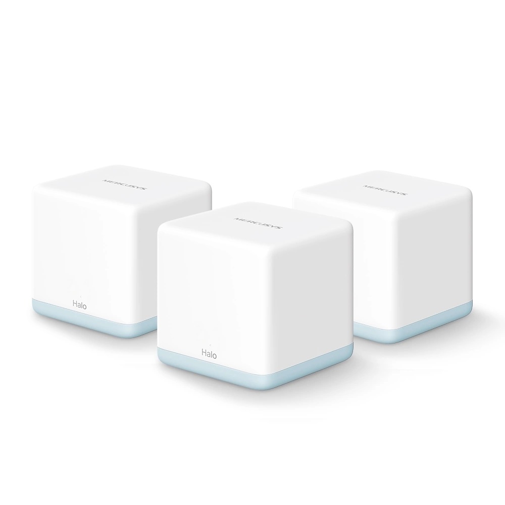 MERCUSYS SISTEMA WIFI MESH DUAL BAND AC1200 3 PEZZI COPERTURA 320 m² 2 PORTE GIGABIT WIFI 5