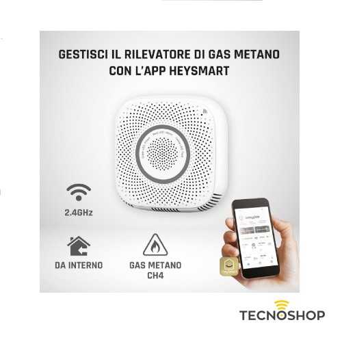 RILEVATORE DI GAS METANO SMART WIFI "HEY GAS" - immagine 6