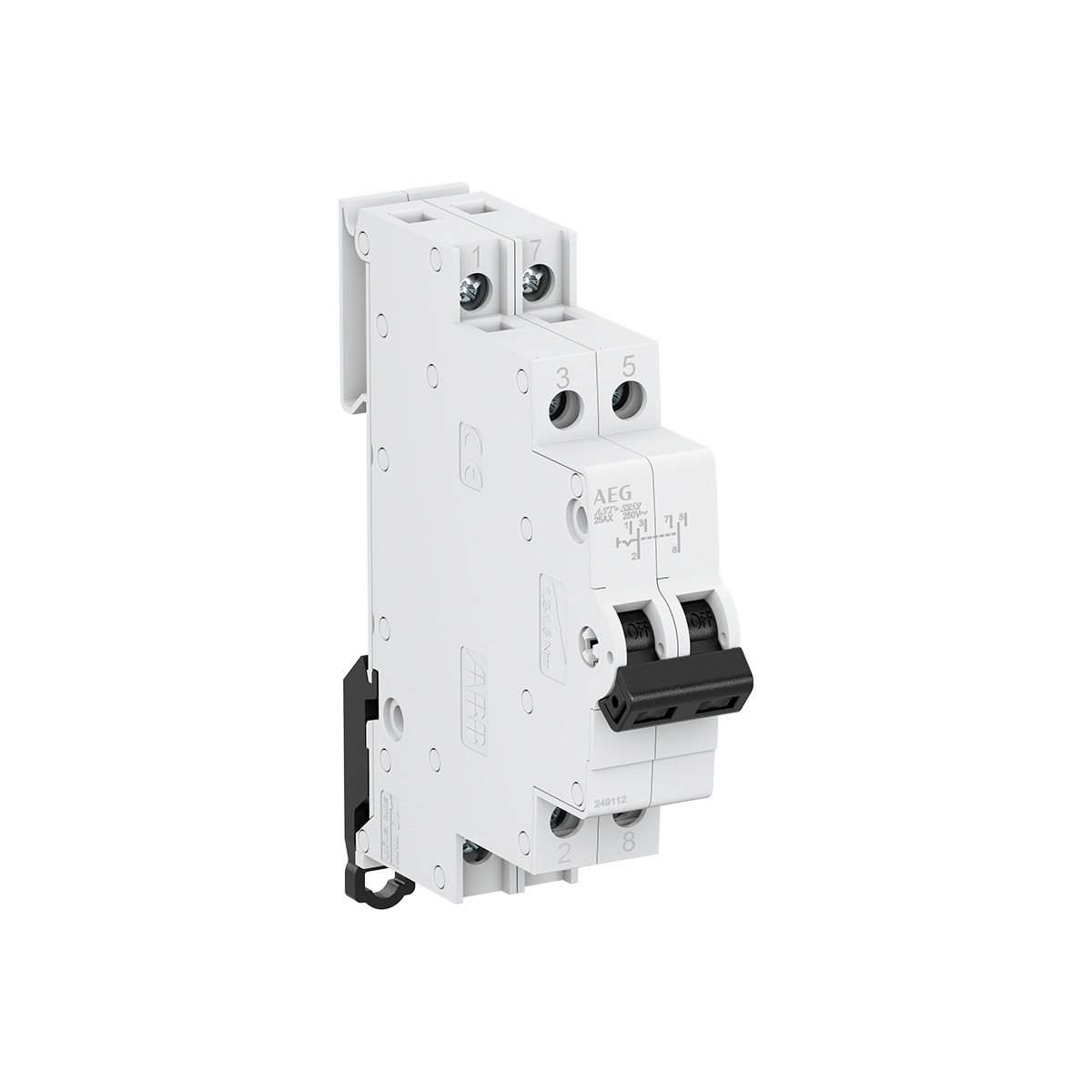 AEG DEVIATORE 2 POSIZIONI 25A 250V AC 2CO 1 MODULO