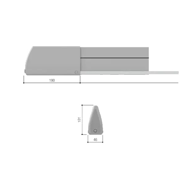 CAME BORDO SENSIBILE DI SICUREZZA 001DFWN2000 L= 2000mm - immagine 2