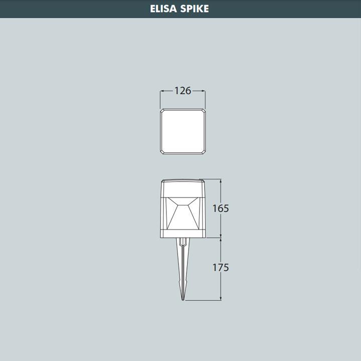 FUMAGALLI PICCHETTO ELISA SPIKE CON LAMPADA GX53 TRICOLOR IP55 GRIGIO - immagine 3