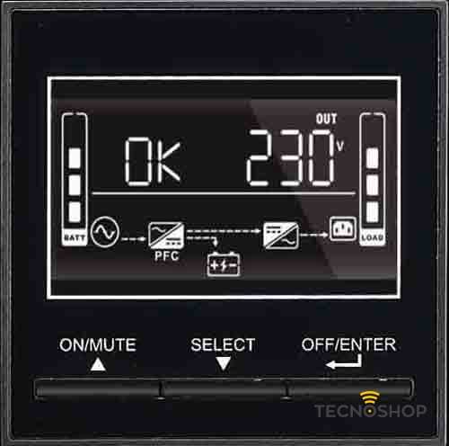 TECNOWARE UPS EVO DSP PLUS 2400VA RACK/TOWER ONLINE - immagine 2