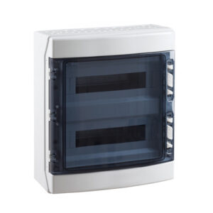 AEG CENTRALINO DA PARETE STAGNO IP65 36 MODULI 2 FILE IN ABS RAL 7035 IK08