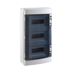 AEG CENTRALINO DA PARETE STAGNO IP65 36 MODULI 3 FILE IN ABS RAL 7035 IK08