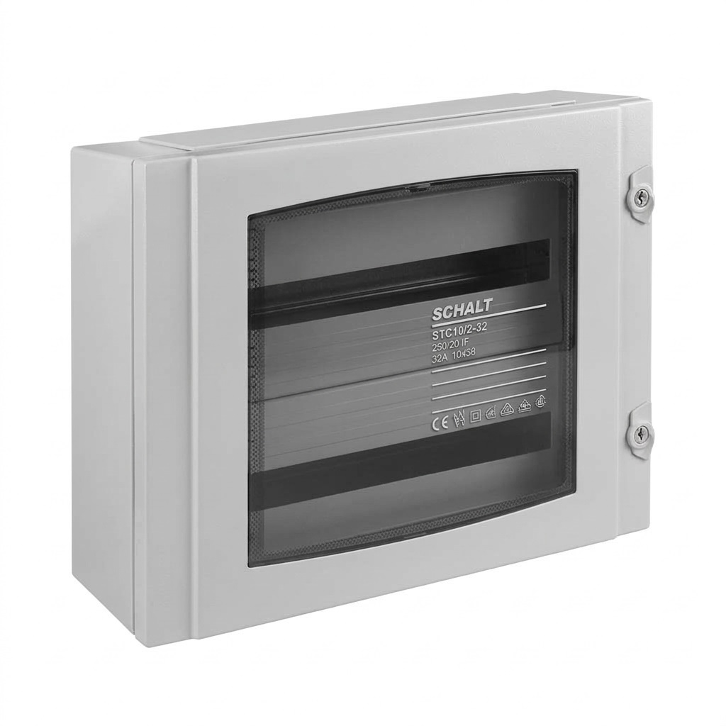 AEG ARMADIO DA PARETE GVK IP65 48 MODULI CON PORTA IN VETRO IK09 BIANCO RAL 9003