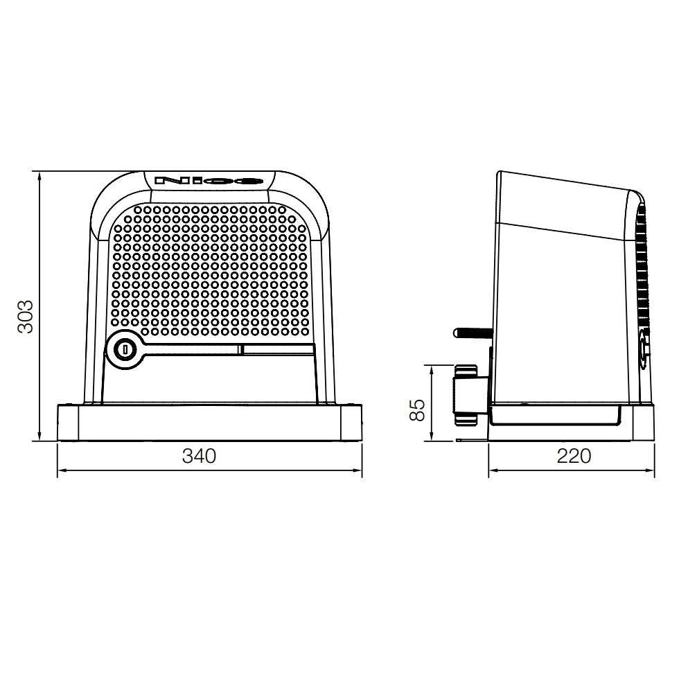 NICE KIT MOTORE SCORREVOLE RBS400BDKCE 24V 400KG BUS BIDIREZIONALE - immagine 4