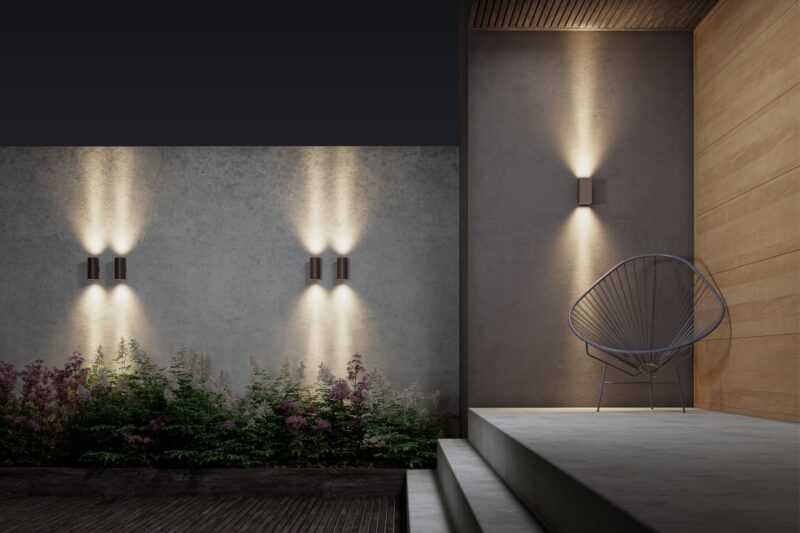 BENEITO APPLIQUE "SUNSET" ROUND 16W TRICOLOR IN POLICARBONATO CORTEN - immagine 5
