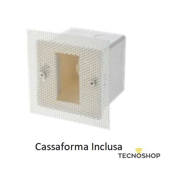 REDO SEGNAPASSO DA INCASSO "XSIGN" NERO 3W 3000K CON ALIMENTATORE E CASSAFORMA - immagine 2
